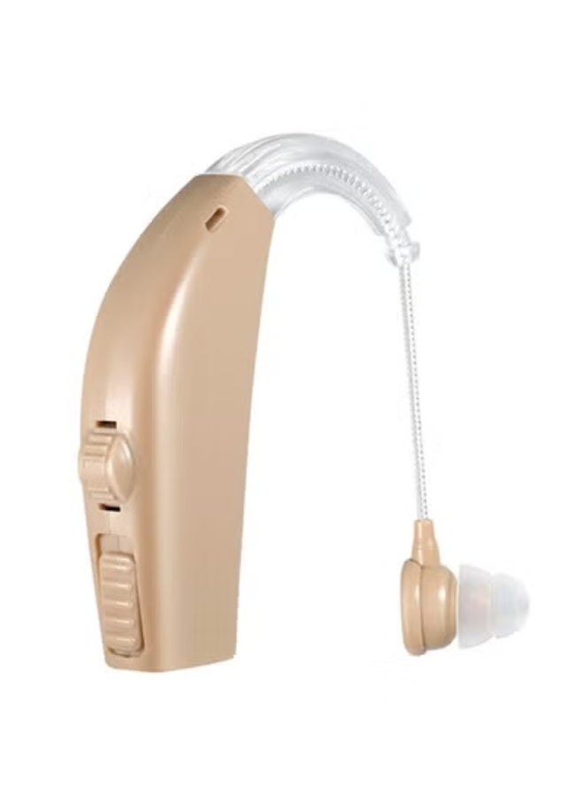 أدوات مساعدة للسمع لكبار السن، أدوات مساعدة للسمع قابلة لإعادة الشحن مع خاصية إلغاء الضوضاء، مضخم سمع مطور لأجهزة مساعدة الصوت الشخصية لفقدان السمع مع التحكم في مستوى الصوت، لون البشرة، قطعة واحدة - Image 1